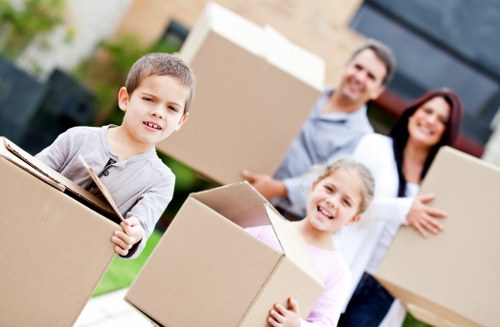 Checklist and packed boxes for small removals in Cowley